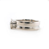 Sterling Silver London Blue Topaz Cut Out Ring