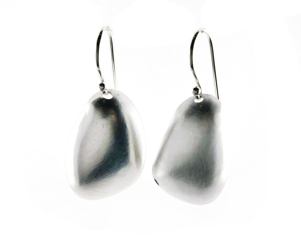 Drop silver earrings discount