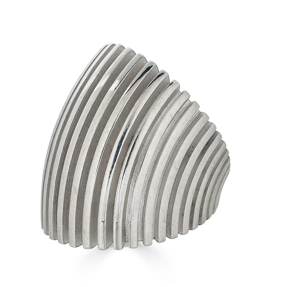 7 Layer Rings Domed Layer Ring in Sterling Silver