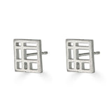 Metropolis Square Stud Earrings
