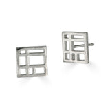 Metropolis Square Stud Earrings