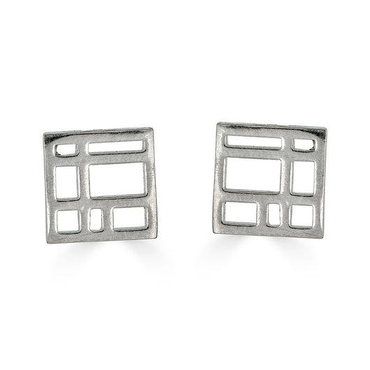 Metropolis Square Stud Earrings