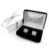 Sterling Silver Engraved Monogrammed Cufflinks