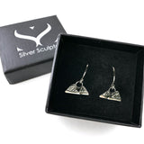 Mountain Drop Earrings | Silver Sculptor