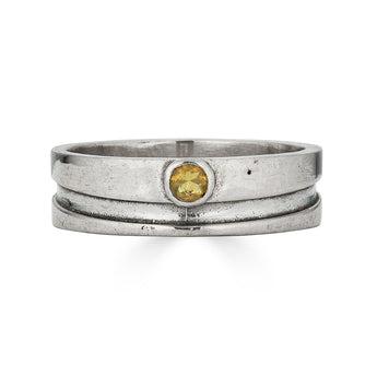 Opal Wave Cut Out Ring