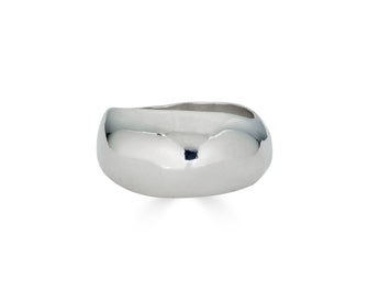 Sterling Silver Small Pebble Ring WS