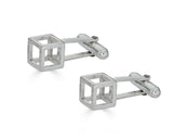 Sterling Silver Cube Cufflinks | Silver Sculptor