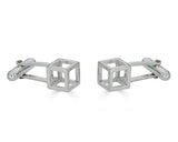 Sterling Silver Cube Cufflinks | Silver Sculptor