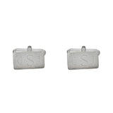 Engraved Monogram Cufflinks and Tie Bar Set