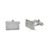 Engraved Monogram Cufflinks and Tie Bar Set