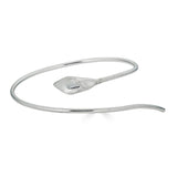 Calla Lily Silver Bangle