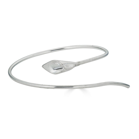 Calla Lily Silver Bangle