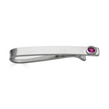 Ruby Cuff Links and Tie Clip Set