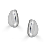 Sterling Silver Pebble Stud Earrings