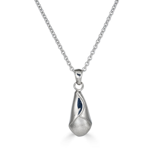 Calla Lily Silver Wedding Necklace