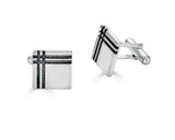 Tartan Plaid Sterling Silver Cufflinks