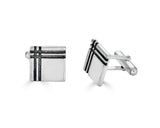 Tartan Plaid Sterling Silver Cufflinks