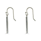 Metropolis Drop Earrings - Rectangle, Sterling Silver