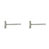 Mountain Silhouette Stud Earrings, Sterling Silver