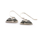 Mountain Drop Earrings | Silver Sculptor