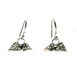 Mountain Drop Earrings | Silver Sculptor