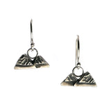 Mountain Drop Earrings | Silver Sculptor