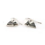 Mountain Drop Earrings | Silver Sculptor