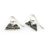 Mountain Drop Earrings | Silver Sculptor