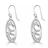 Vaulted Drop Earrings – Sculptural Sterling Silver