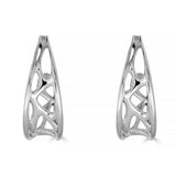 Vaulted Hoop Earrings – Sculptural Sterling Silver