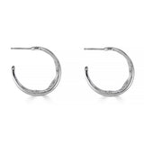 Vaulted Hoop Earrings – Sculptural Sterling Silver