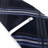 Sterling Silver Moissanite Bezel Set Slide Tie Bar