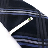 Sterling Silver Peridot Bezel Set Slide Tie Bar