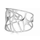 Vaulted Cuff – Sculptural Sterling Silver Bracelet