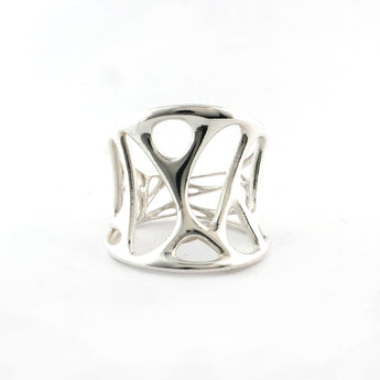 Vaulted Statement Ring - Sculptural Sterling Silver Jewelry