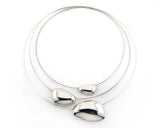 Sterling Silver Pebble Cairns Choker Necklace | Silver Sculptor