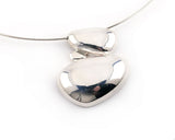 Sterling Silver Pebble Cairns Choker Necklace | Silver Sculptor