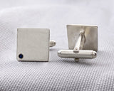 Sterling Silver Sapphire Cufflinks | Silver Sculptor Jewelry