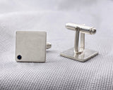 Sterling Silver Sapphire Cufflinks | Silver Sculptor Jewelry