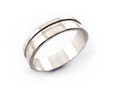 Sterling Silver Geometric Cut Out Ring | Silver Sculptor