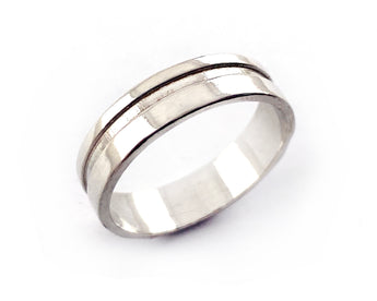 Sterling Silver Geometric Cut Out Ring | Silver Sculptor