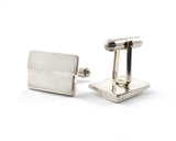 Sterling Silver Modern Geometric Cufflinks | Silver Sculptor