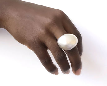 Sterling Silver Pebble Ring | The Silver Sculptor Jewelry