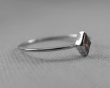 Delicate Rose de France Kite Ring, Sterling Silver