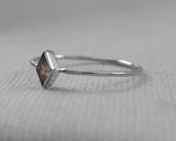 Delicate Rose de France Kite Ring, Sterling Silver