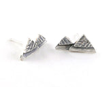 Mountain Earrings, Sterling Silver