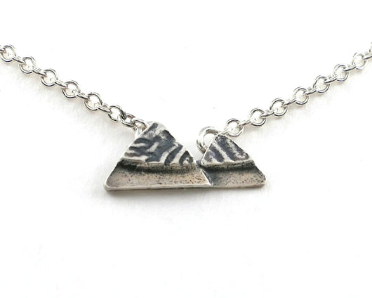 Mountain Necklace, Sterling Silver