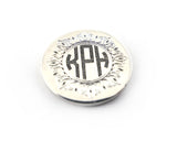 Sterling Silver Personalized Monogrammed Golf Ball Marker | Silver Sculptor