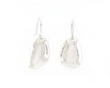 Sterling Silver Small Pebble Drop Earrings | Silver Sculptor