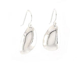 Sterling Silver Small Pebble Drop Earrings | Silver Sculptor